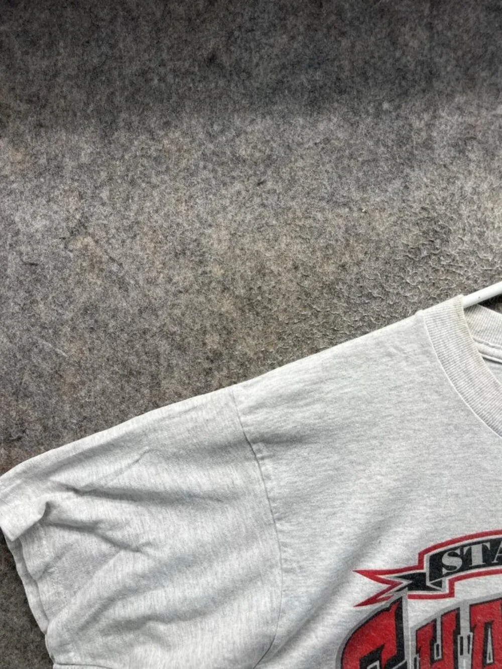 Detroit Red Wings Shirt Mens Large Gray Hockey Gildan Stanley Cup Champs 97 VTG